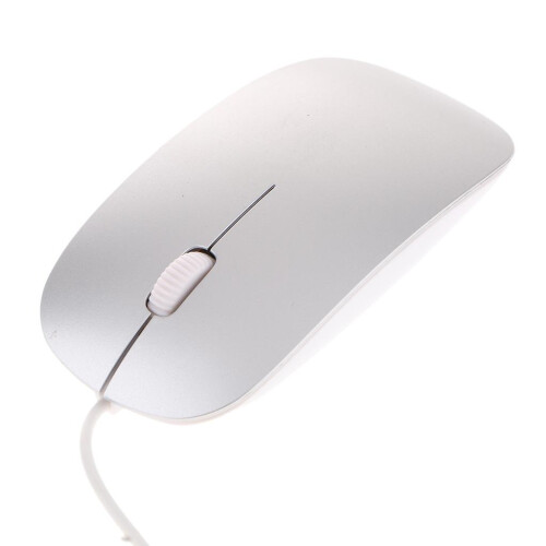 Ultra Thin Slim USB Optical Wired Mouse for PC Laptop Windows Macbook- 2