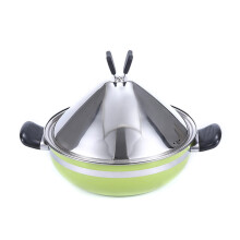 Moroccan Tajine Steamer 28cm Stainless Steel Pressure Cooker Green
