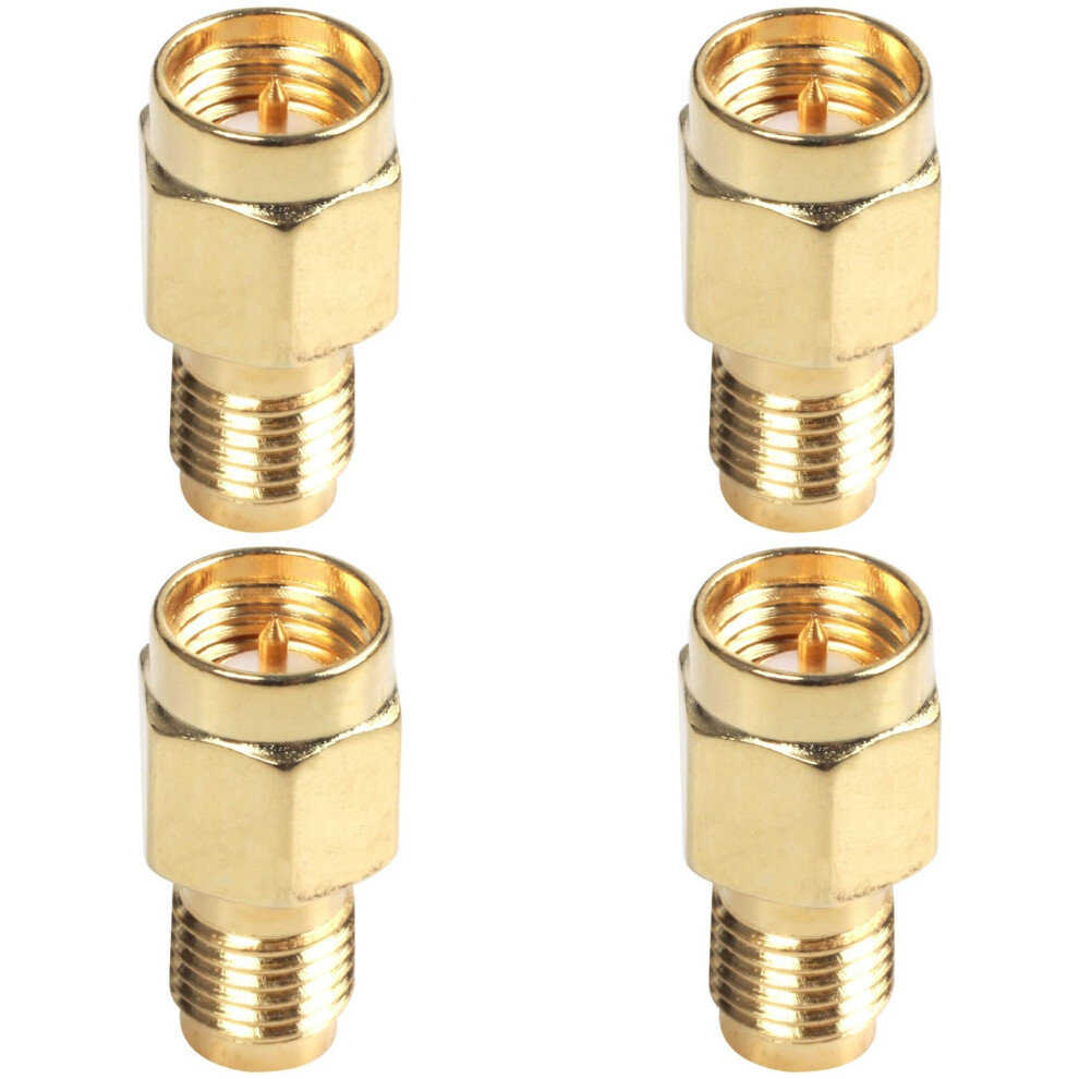 4X Sma Male To Rpsma Rf Coax Adapter Socket Ref: 1279 9365049376563