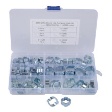 Double Ear Clamps O Clips Mikalor Water Fuel Air Hose Assortment Box x