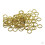 100pcs 10 mm Solid Brass Round keychain Split Key Rings Loop Findings 3