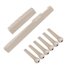 Guitar Bridge Pins Saddle Nut for Left Handed Acoustic Guitar Accessor