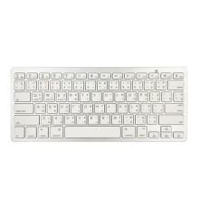 Portable Silver Mini Thai 78 Keys Wireless Bluetooth Keyboard for Tabl
