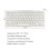 Portable Silver Mini Thai 78 Keys Wireless Bluetooth Keyboard for Tabl 2
