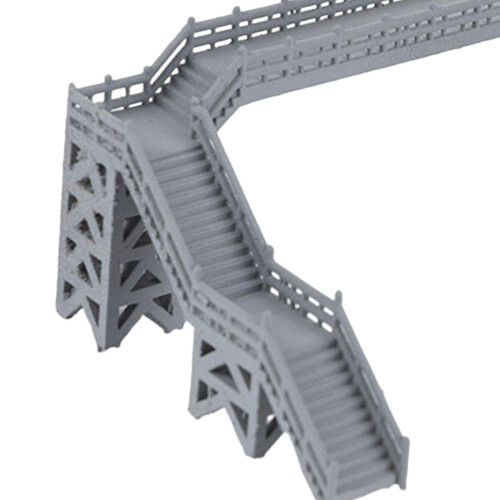 DIY Model Train Footbridge for Micro Landscape Sand Table Architecture 2