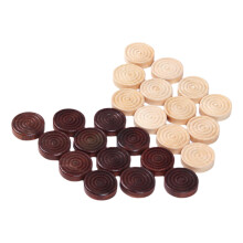 24x Round Backgammon Pieces Chess Game Accessories for Kids Educationa