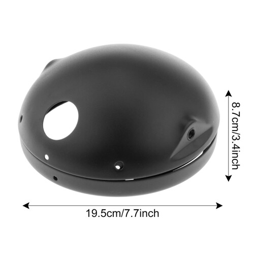 Universal 7" Headlight Housing Bucket W/Mount Bracket Motorcycle Acces 1
