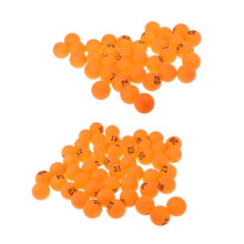 100Pieces PP Material Table Tennis Balls 40mm Number 1 -100- Orange Co