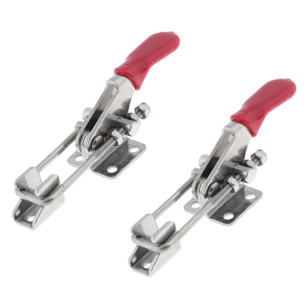 2Pcs Quick Release Latch Type Toggle Clamp, 170Kg Holding Capacity 755997811978