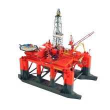 3D 1/400 DIY Semi Submersible Oil Drilling Platform Model Creative Gif