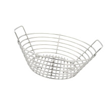 Lump Charcoal Fire Basket with Handle Stainless Steel Charcoal Ash Col