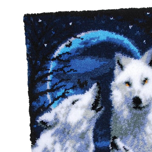 Wolves Latch DIY Rug Making Kit Rug Making Kit Creative for Home Decor 2