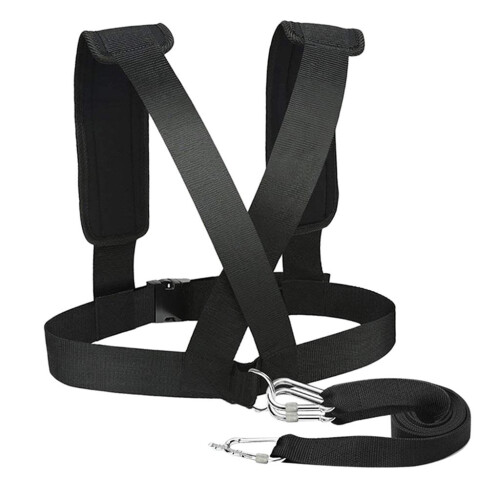 Adjustable Sled Harness Vest Tire Pull Strap Fitness Workout Trainer
