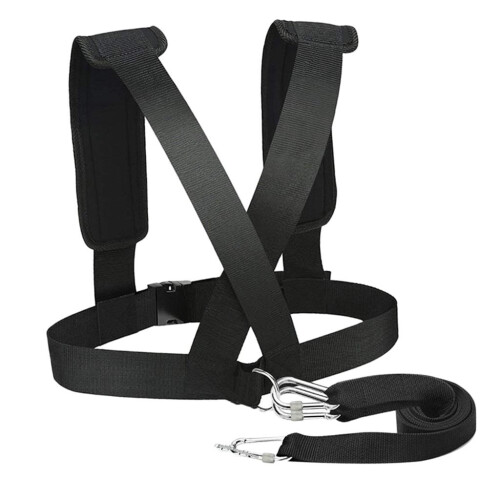 Adjustable Sled Harness Vest Tire Pull Strap Fitness Workout Trainer 1