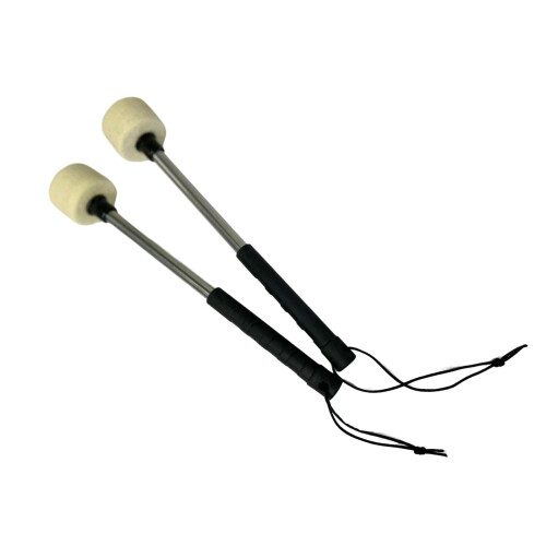 2x Drum Mallet Accessory Instrument Black Handle Sturdy for Percussion