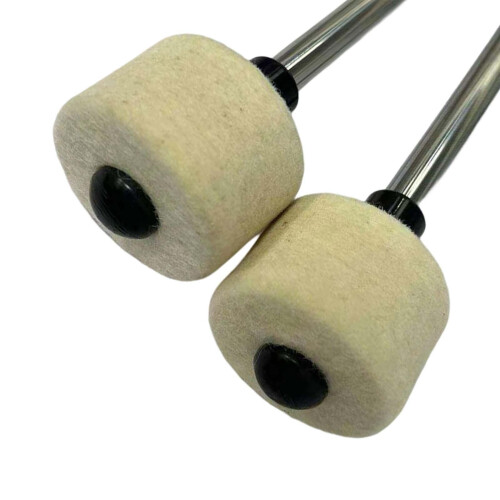 2x Drum Mallet Accessory Instrument Black Handle Sturdy for Percussion 2