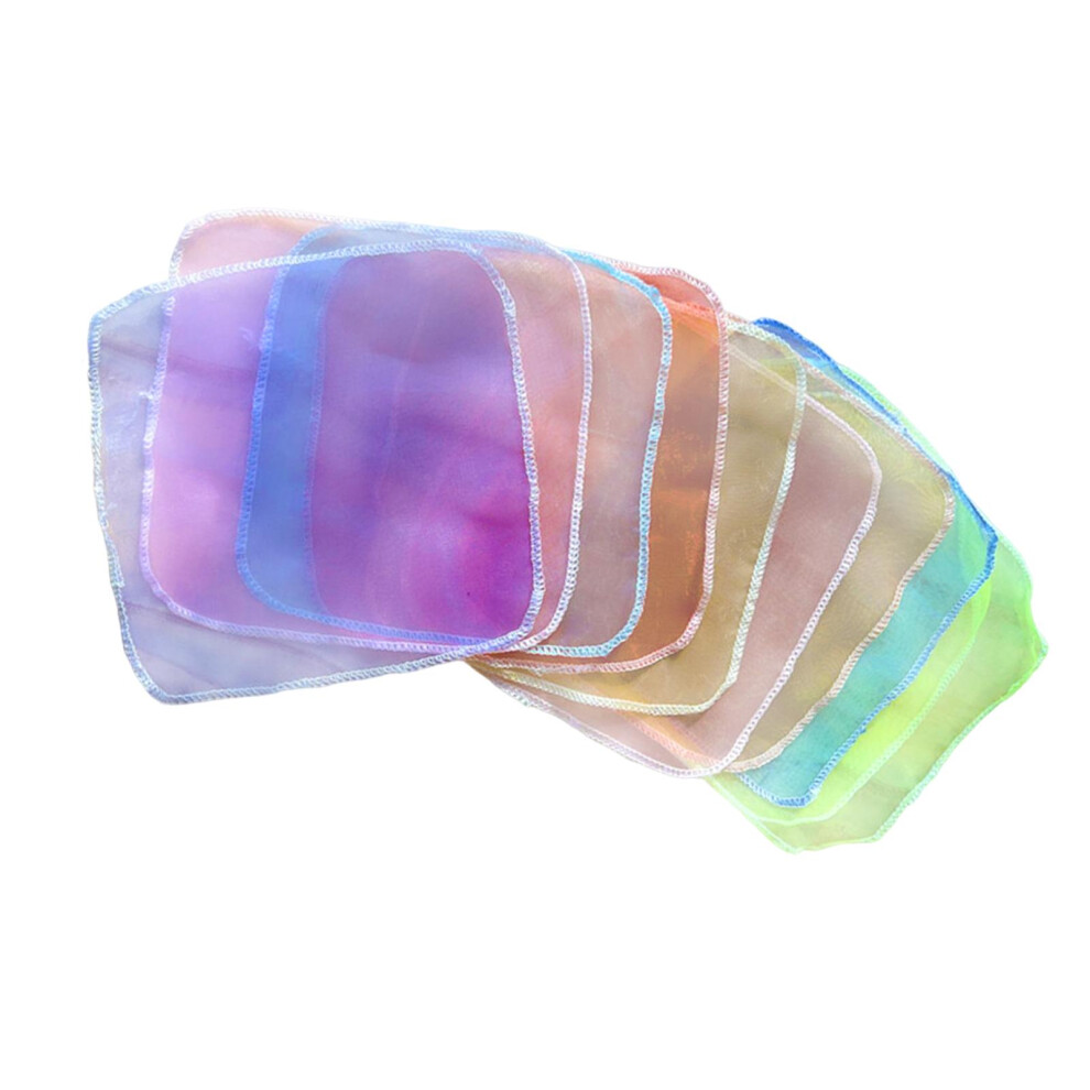 10Pcs Baby Sensory Scarves Soft Funny Sensory Toys for Newborn Kids To