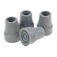 4 Pieces Rubber Trekking Pole Cap Walking Stick Ferrules Non-slip Foot