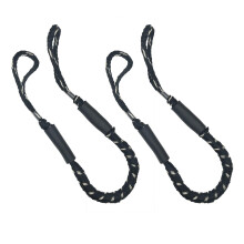 Boat Docking Lines   Strength Bungee Dock Line, 2 Pieces, Black and white dots Ref: 2539