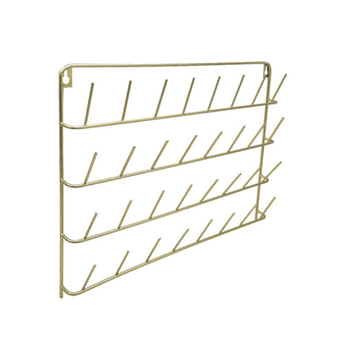Iron Thread Rack Storage 32 Spools Wall Mount Embroidery Sewing Organi