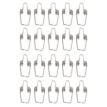 20Pcs Trombone Water Key/ Spit Valve Spring Steel Silver for Trombone