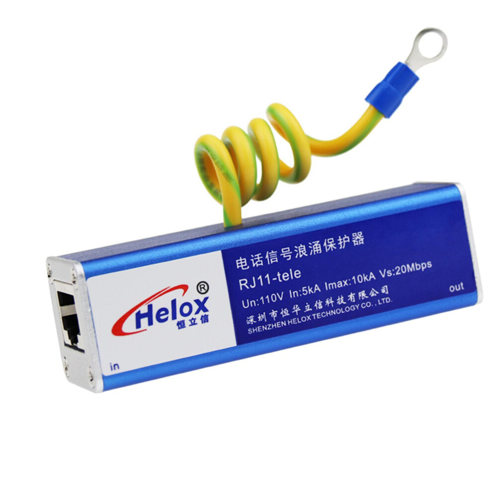 Telephone Rj11 Surge Protector Thunder Signal Arrester Protection 733021410991