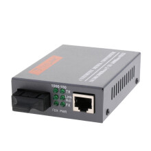 External Gigabit Ethernet Media Converter Single Mode Dual Fiber Trans