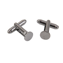 20x Antique Men's 8mm Flat Round Blank Settings Cuff Links Cufflinks