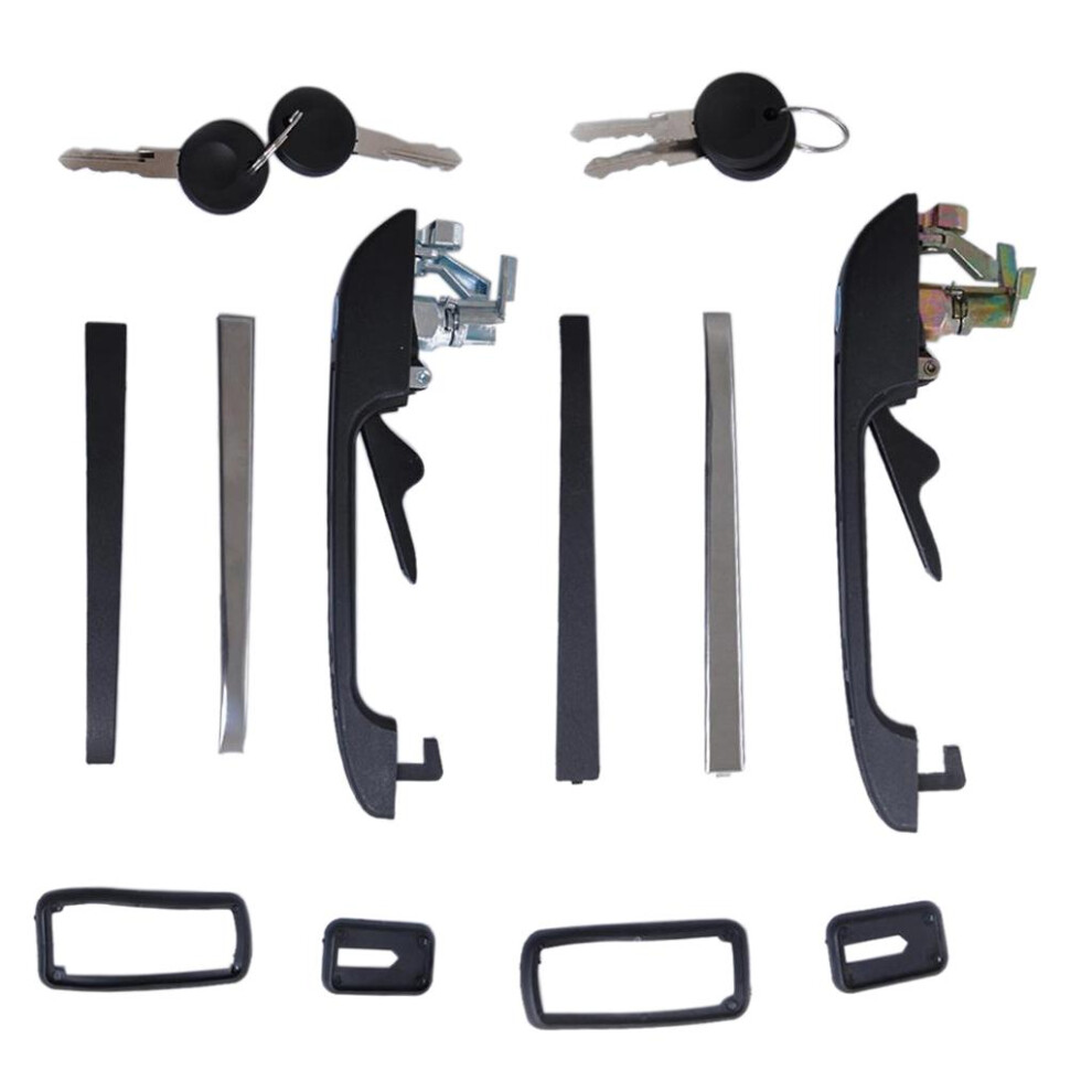 Front Left&Right Exterior Door Handle And 2 Keys For Vw Golf Mk1 Mk2 736232691623