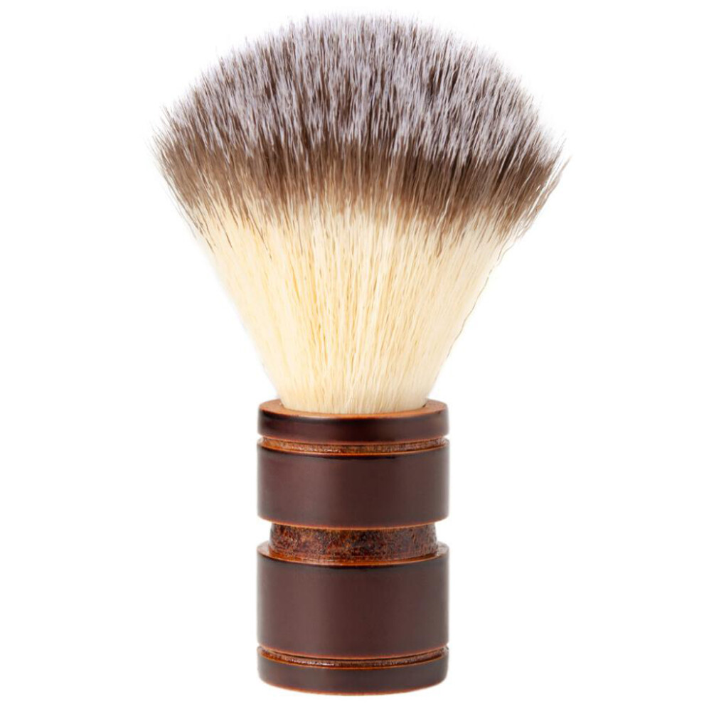 Cream Men Premium Soft Wooden Nylon Shaving Brush Professional Hair Salon To