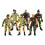 6pcs American Soldier Movable Joint Figure Collection 1
