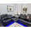Orlando 3 + 2 Electric Recliner Sofa Set- Black 5