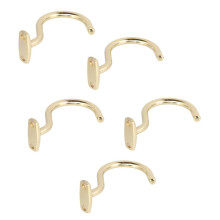 5 Pieces Billiard Cue Metal Hook - Holds Bridge Stick or Pool Rack