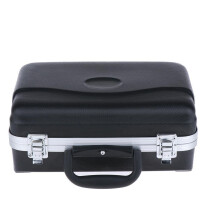Black Plastic Pocket Trumpet Carrying Case Suitcase Lightweight with H