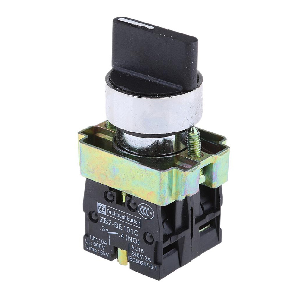 Zb2-Be101c 22Mm Momentary 2 No Three 3-Position Rotary Selector 786712422674