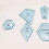 300Pcs Sew Easy Mini Patchwork Quilting Templates 6 Shapes Ruler Stenc 3