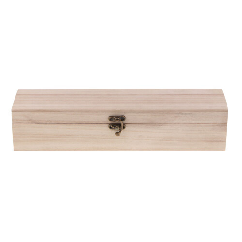 Rectangle Wooden Box Jewelery Storage Box Case with Locking Clasp 1