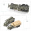 2Pcs Simulation 1/72 4D Assemble Truck Micro Landscape Car Sand Table 3