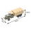 2Pcs Simulation 1/72 4D Assemble Truck Micro Landscape Car Sand Table 2