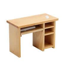 1:12 Computer Desk with Mouse and Keyboard Bedroom Study Furniture Sup