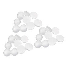 30Pcs White Modelling Craft Polystyrene Foam Balls Hemisphere 100mm