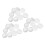 30Pcs White Modelling Craft Polystyrene Foam Balls Hemisphere 100mm 1