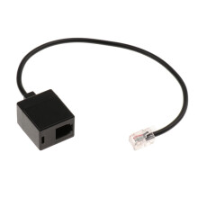 RJ9 4P4C Male Plug to RJ9 Modular Female Connector Handset Adapter Spl