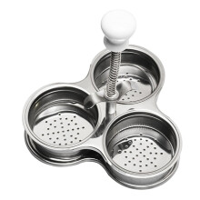 Stainless Steel Egg Poacher Easy Egg Boiling Poaching Rack Egg Boiler
