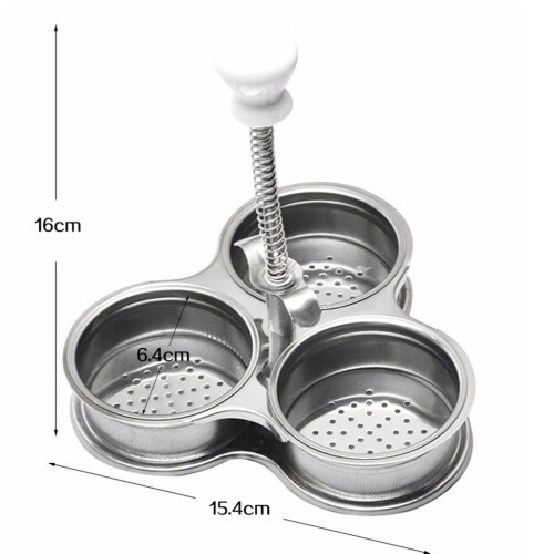 Stainless Steel Egg Poacher Easy Egg Boiling Poaching Rack Egg Boiler 1