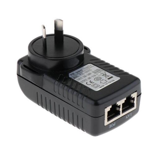 48V0.5A POE Injector Ethernet Power Supply Switch Wall Adapter for IP 1