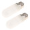 2x JDD Type 250W 220-240V E27 Frosted Halogen Light Bulb Modeling Lamp 3