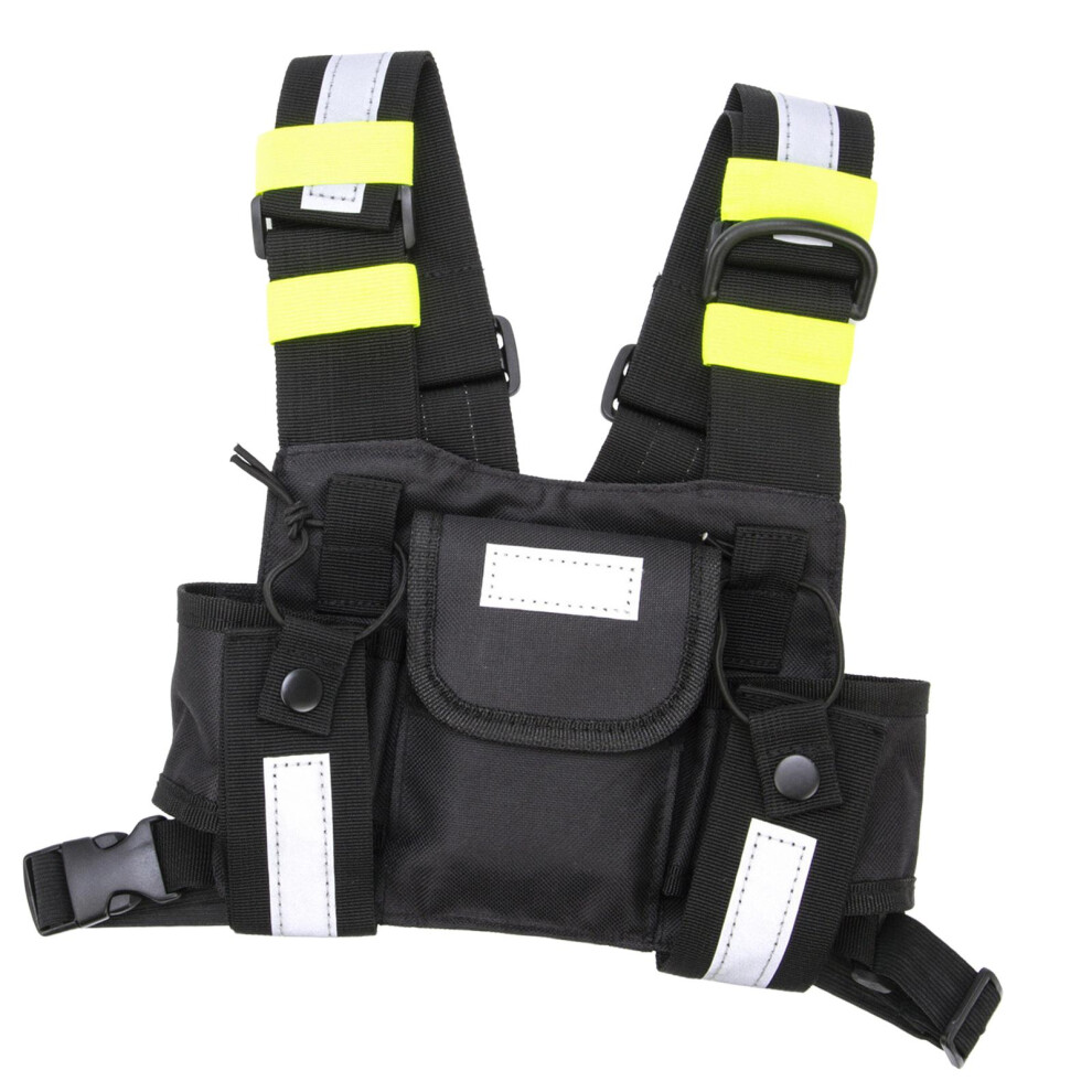 Shoulder Holster Chest Harness Holder Vest Rig Walkie Talkie Case Dura 768661922733