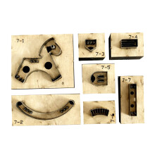 7pcs Punch Embossing Wood Cutting Dies for Leather Craft Leathercraft