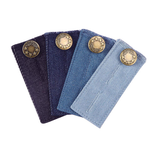 4Pack Buttons Extender Denim Jean Waist Extenders Pants Button Extende 1
